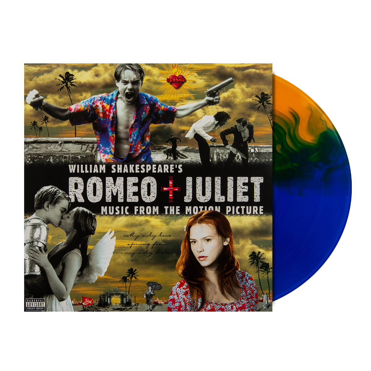 William Shakespeare's Romeo + Juliet / O.S.T. (Blue W/ Orange Smoke Limited Edition) ( Vinyl ) {Vinyl } { Vinyl }