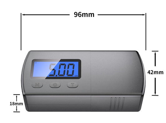 DIGITNOW Digital Turntable Stylus Force Scale Gauge 0.01g/5.00g,Tracking Force Pressure Scale for Tonearm Phono Cartridge, Blue LCD Backlight