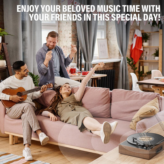 Digitnow Record Player – Vinyl Player with Bluetooth & Speakers