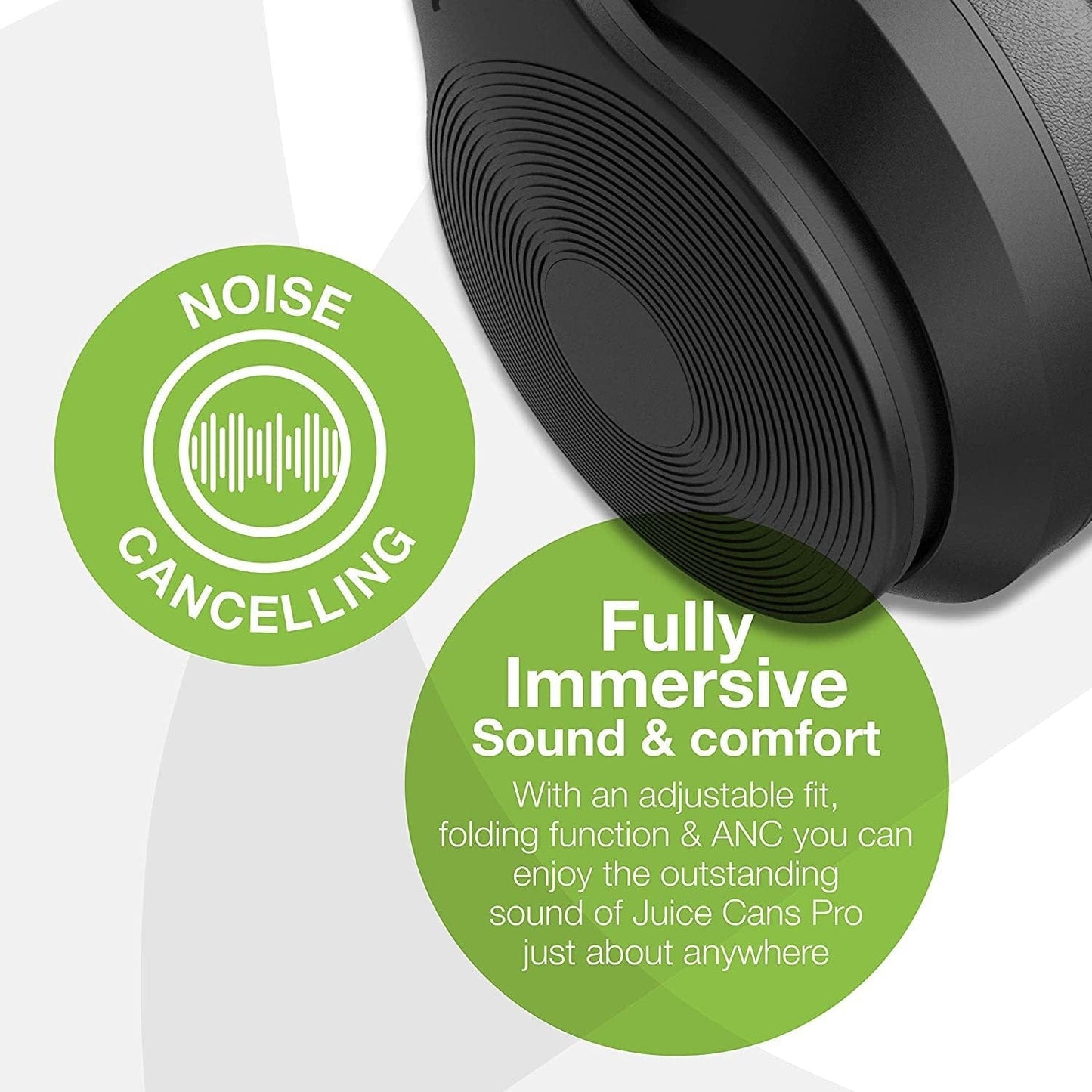 JUICE®CANS PRO - ACTIVE NOISE CANCELLING TRUE WIRELESS ON-EAR HEADPHONES [ACCESSORIES]