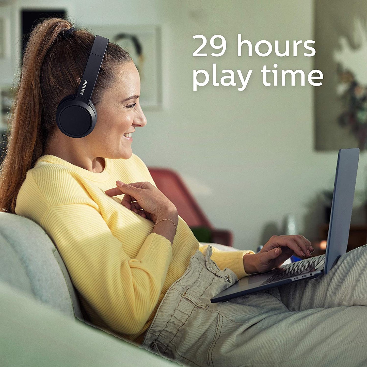 Philips On-Ear Headphones H4205BK/00 (Black) [Accessories]