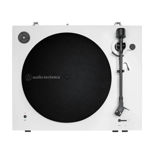 Audio-Technica AT-LP3XBT Automatic Belt-Drive Turntable (Wireless & Analog) - White (AT-LP3XBT-WH)