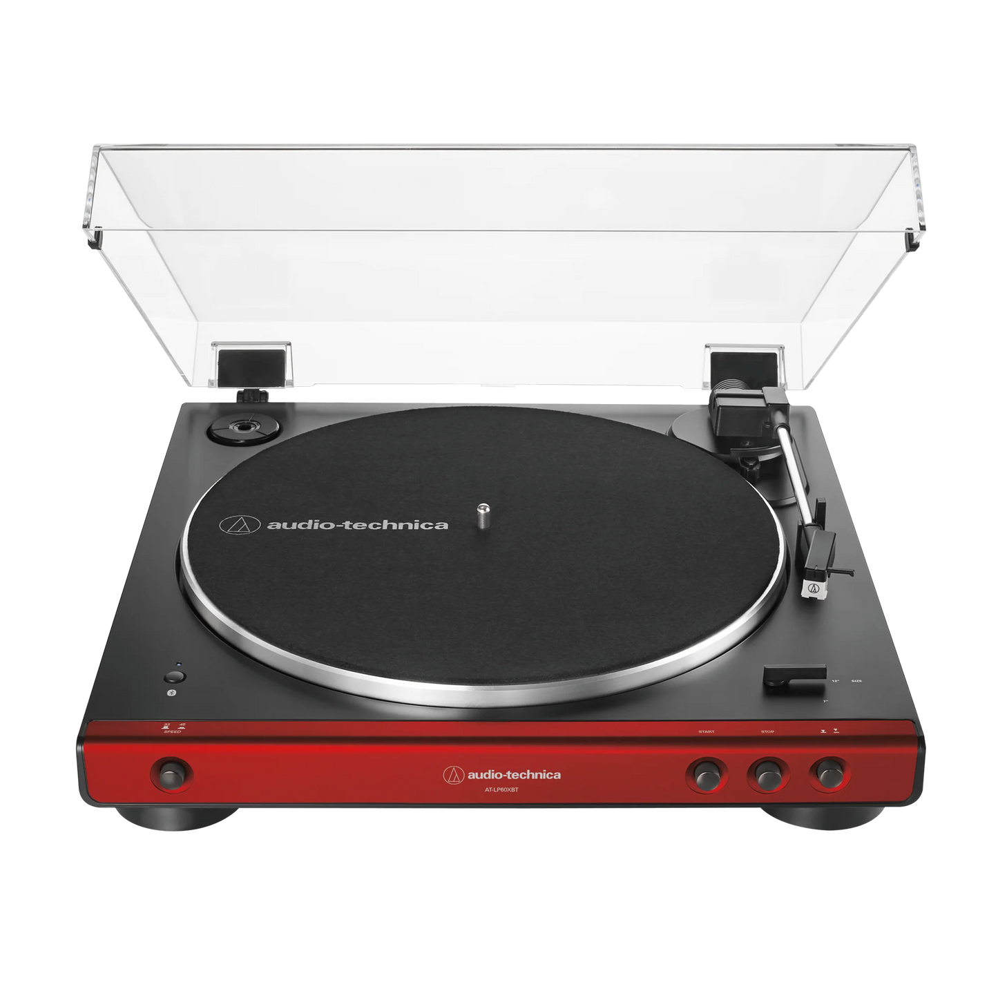 Audio-Technica AT-LP60XBT Fully Automatic Wireless Belt-Drive Turntable - Red (AT-LP60XBT-RD)