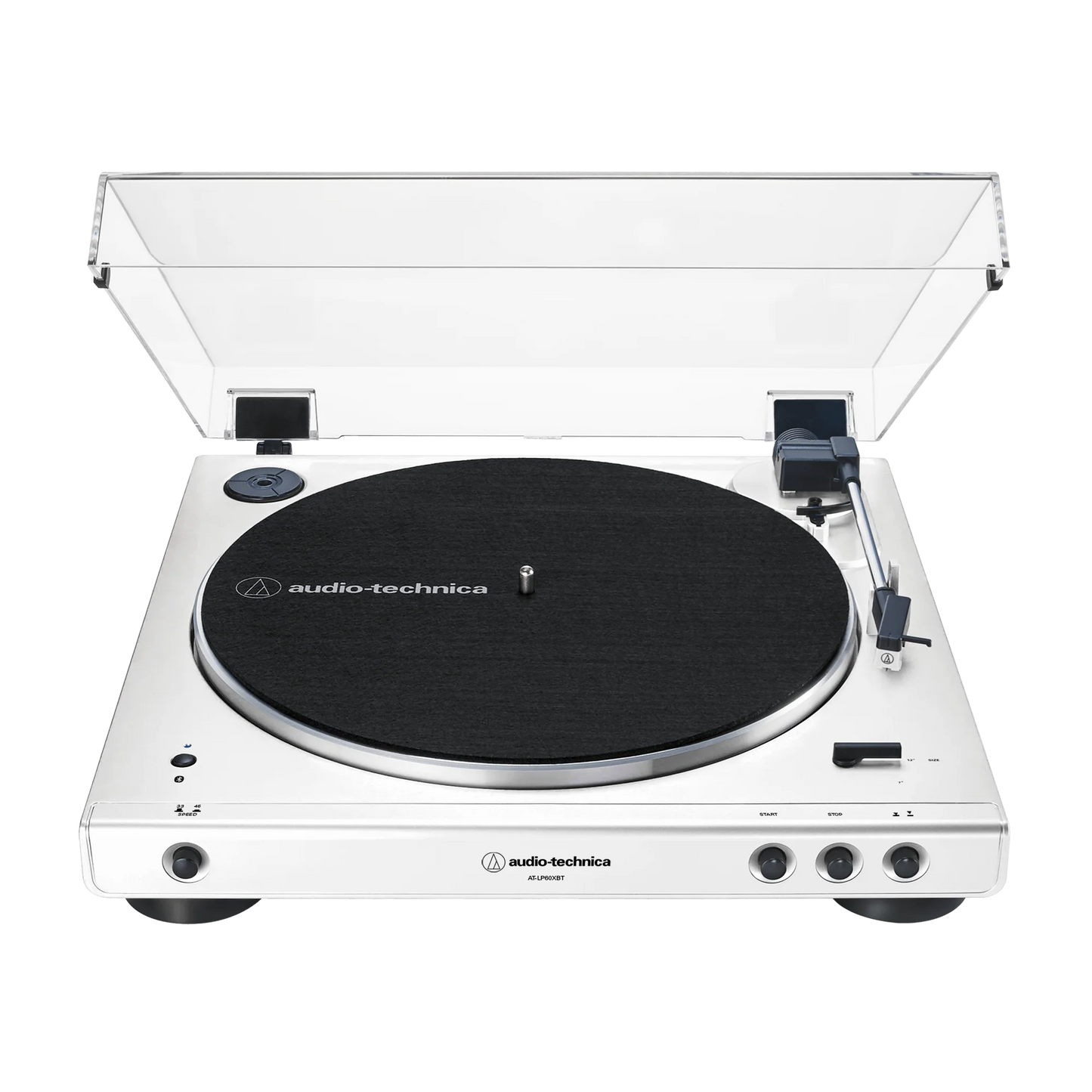 Audio-Technica AT-LP60XBT Fully Automatic Wireless Belt-Drive Turntable - White (AT-LP60XBT-WW)