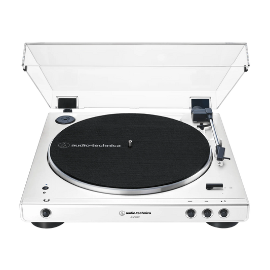 Audio-Technica AT-LP60XBT Fully Automatic Wireless Belt-Drive Turntable - White (AT-LP60XBT-WW)