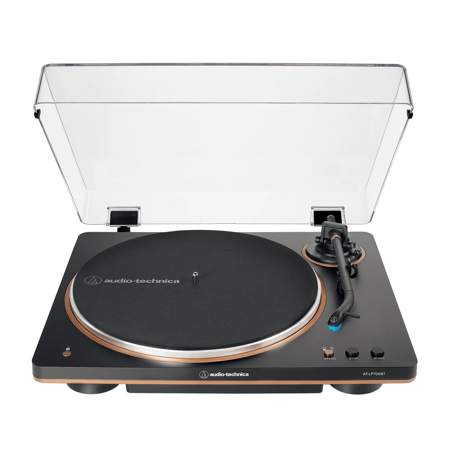 Audio-Technica Fully Automatic Wireless Belt-Drive Turntable AT-LP70XBT (Black/Bronze)
