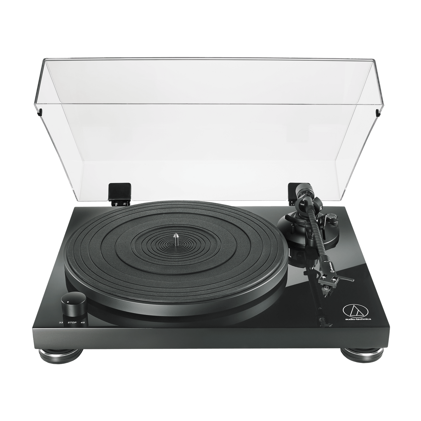 Audio-Technica AT-LPW50PB Fully Manual Belt-Drive Turntable - Black (AT-LPW50PB)