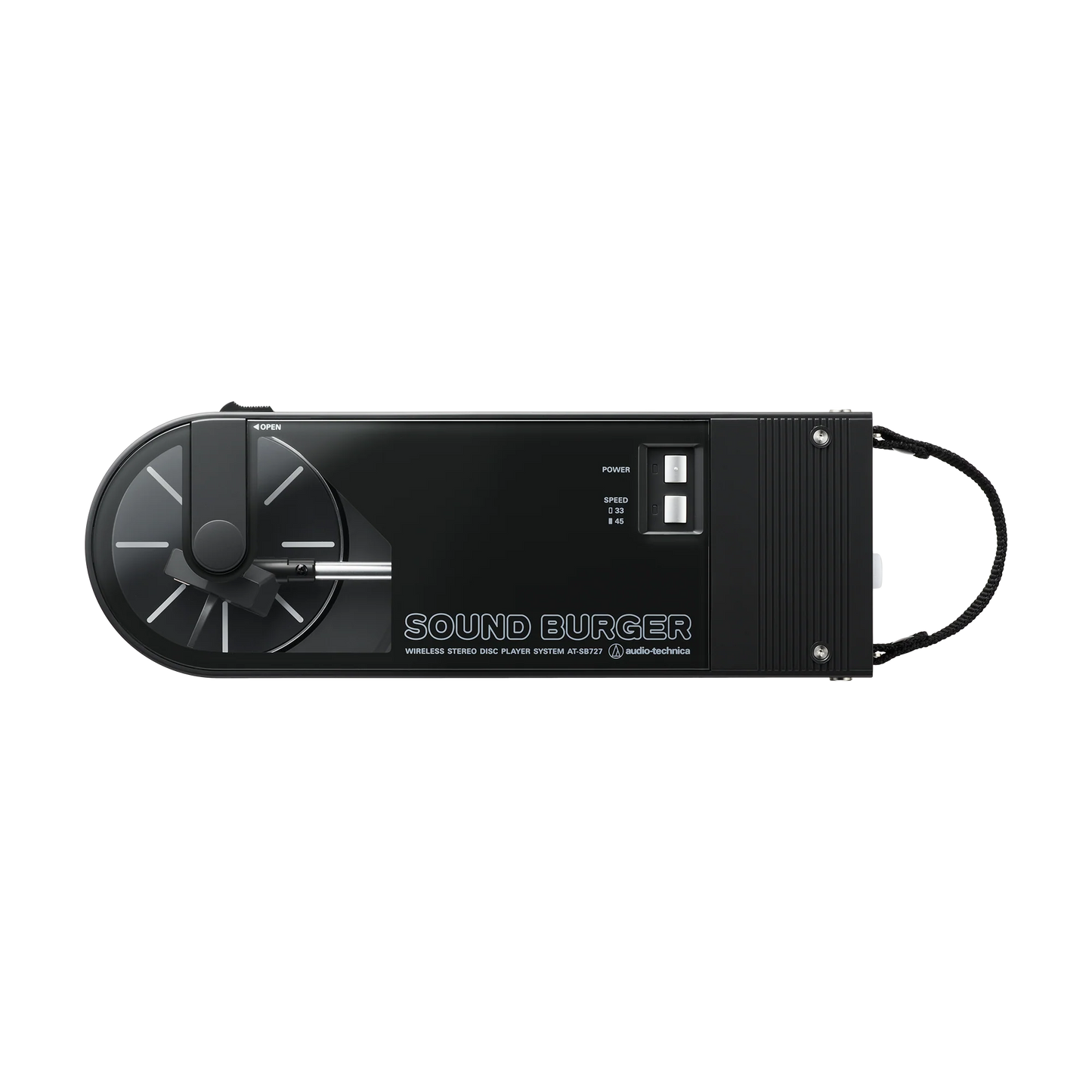 Audio-Technica AT-SB727-BK Sound Burger Portable Bluetooth Turntable (Black)