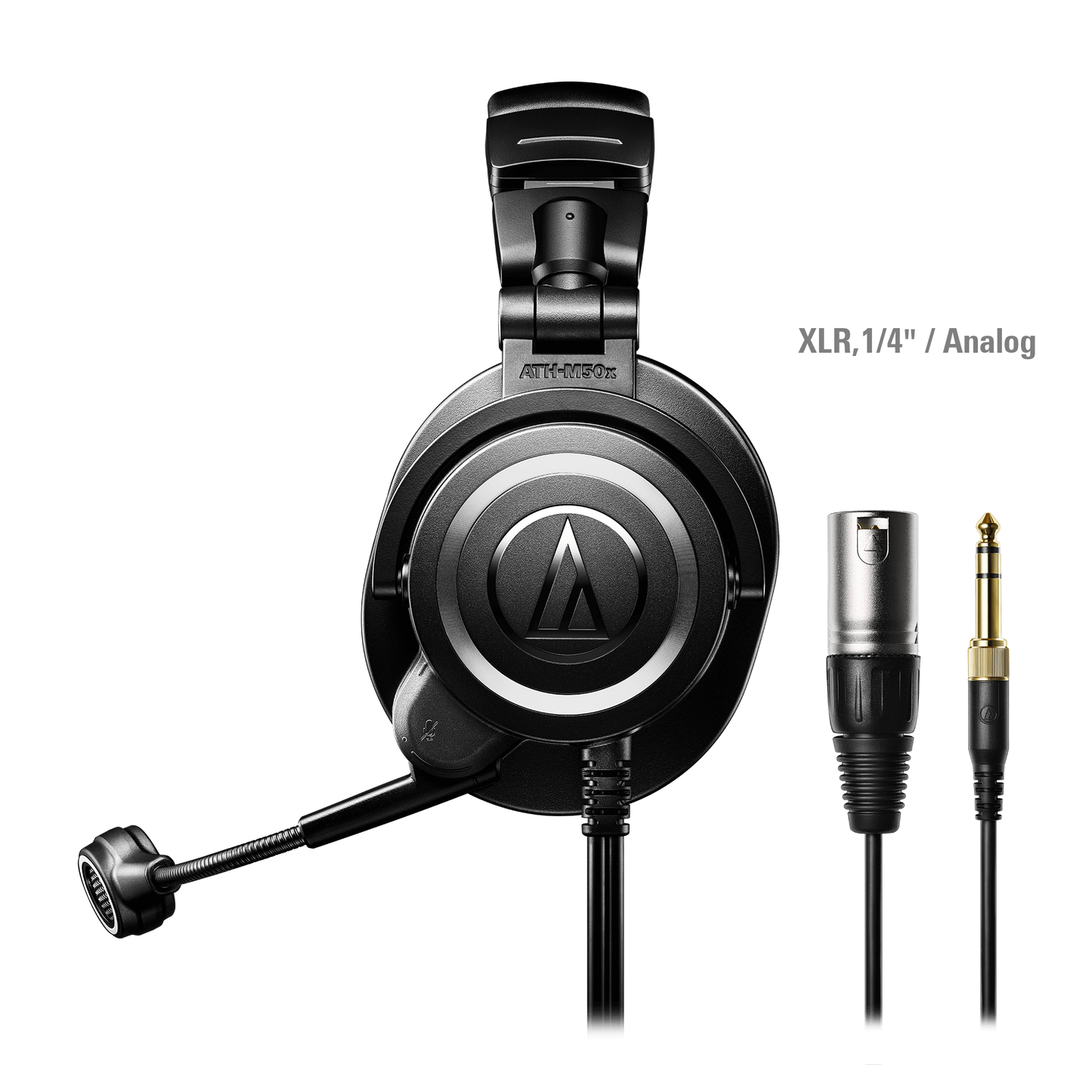 Audio-Technica Streaming Headset ATH-M50xSTS, Black (ATH-M50XSTS)
