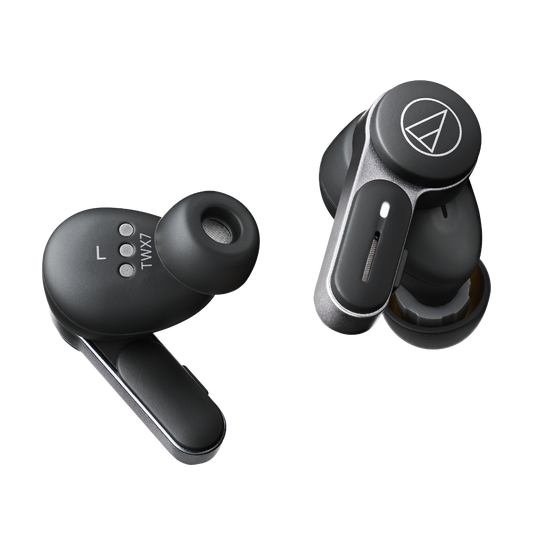 Audio-Technica Wireless Earbuds (ATH-TWX7, Black)